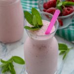 Keto Raspberry Smoothie - Low Carb Shake